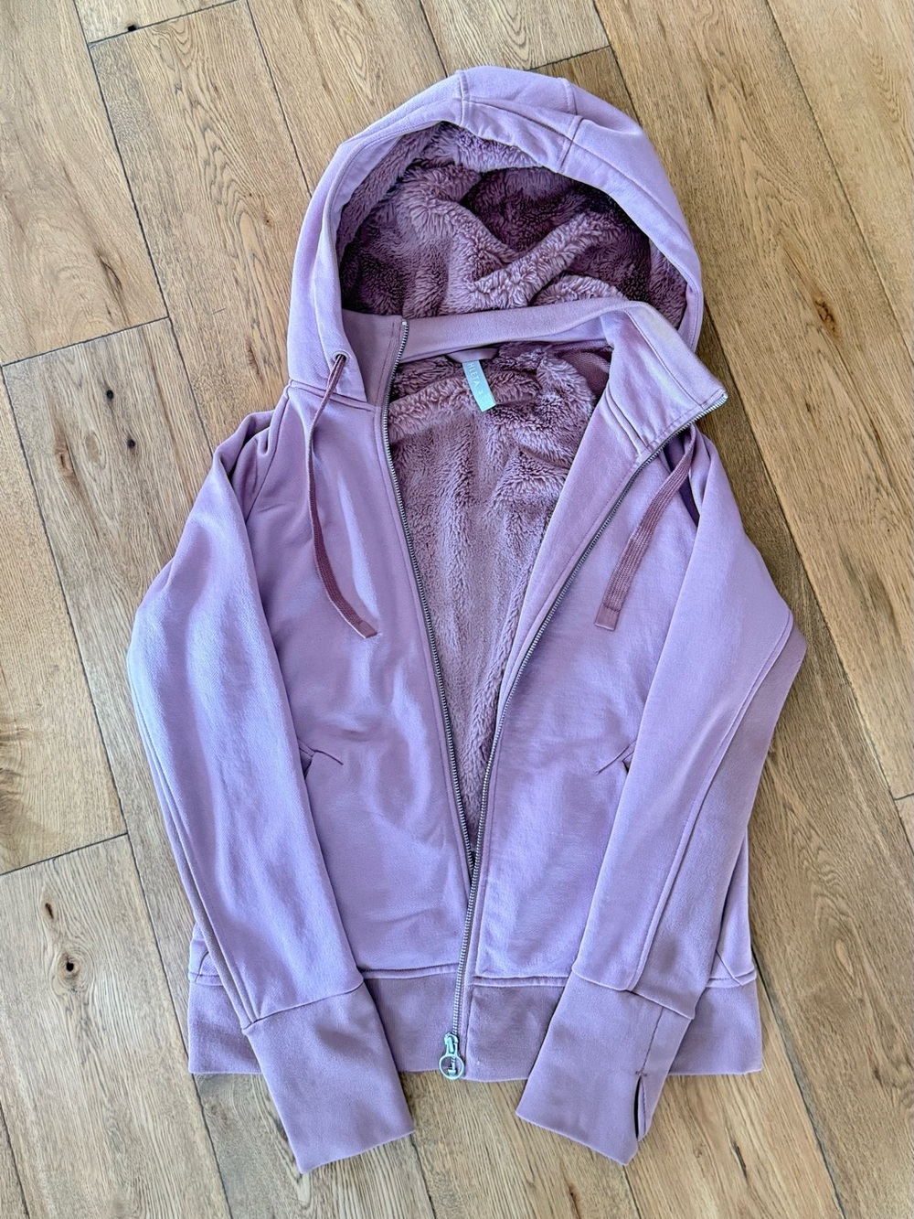 Athleta fleece lined zip-up
